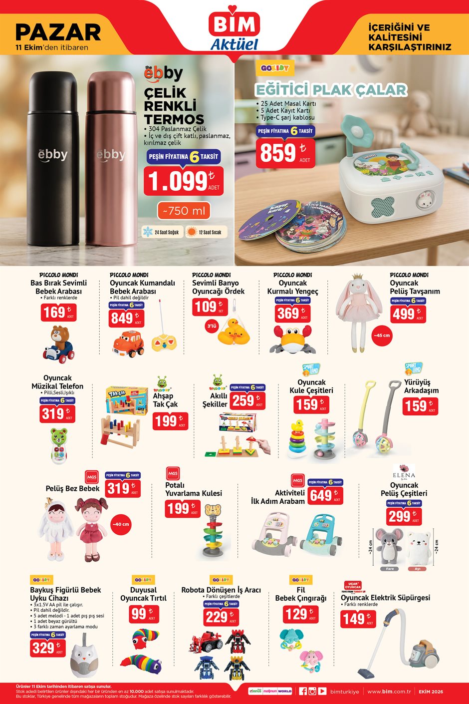 BİM 11 Ekim 2026 Aktüel Ürünler – Sayfa 4