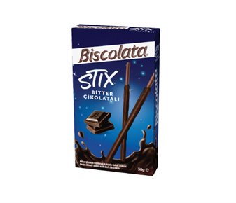 Biscolata Stix Bitter Çikolatalı Kaplamalı Kakaolu Çubuk Bisküvi