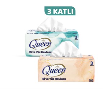 Queen El Yüz Havlusu 100'lü