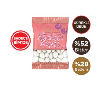 Şeker Kaplı Bitter Çikolatalı Badem Draje