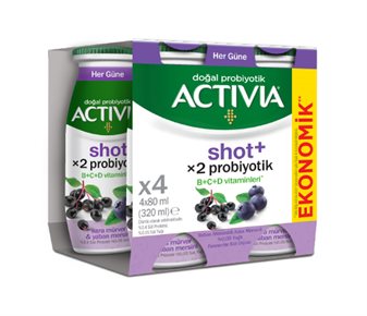 Activia Kara Mürverli & Yaban Mersinli Shot+