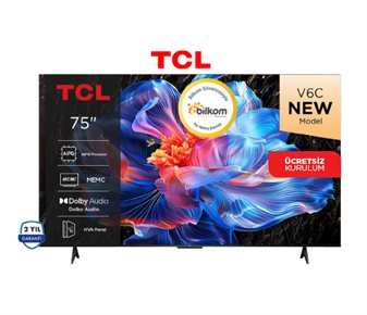 TCL 75 İNÇ 4K ULTRA HD GOOGLE SMART LED TV 75V61CG