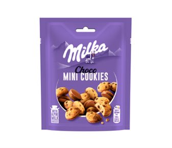 Milka Mini Cookies Sütlü Çikolatalı Bisküvi