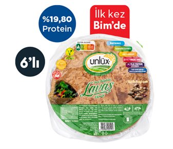 Unlüx Tam Buğdaylı Proteinli Lavaş
