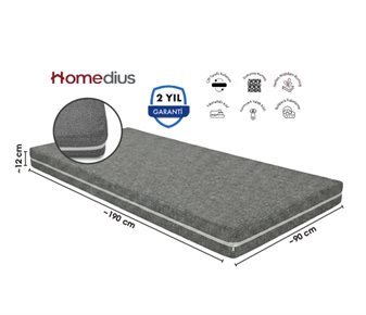 ECOSLEEP TEK KİŞİLİK KILIFLI SÜNGER YATAK