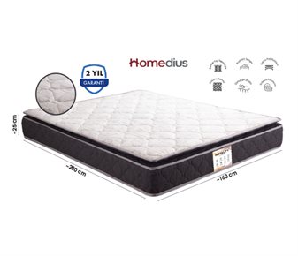 ROYALTY PEDLİ BONEL YAYLI ÇİFT KİŞİLİK YATAK