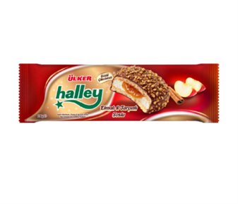 Sütlü Çikolatalı, Elmalı & Tarçınlı Soslu Marshmallowlu Sandviç Bisküvi