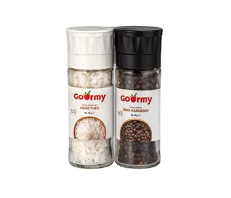 Değirmenli Tuz 100 g &Karabiber 45 g Set