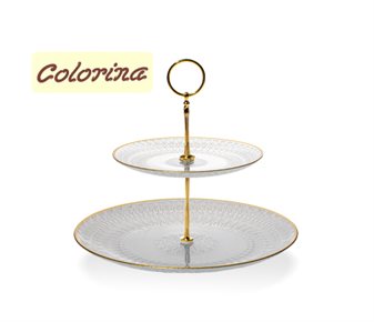 Colorina Altın Rimli 2 Katlı  Kurabiyelik