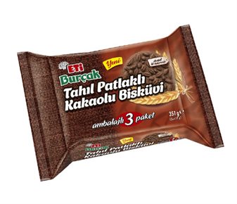 Tahıl Patlaklı Kakaolu Bisküvi