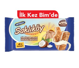 Mcvities Saklıköy Hindistan  Cevizli Kremalı Bisküvi