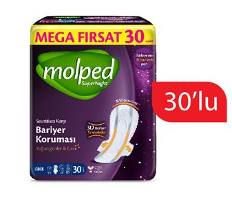 Molped Supernight Hijyenik Ped  Gece