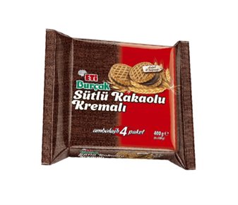Sütlü Kakaolu Kremalı Bisküvi