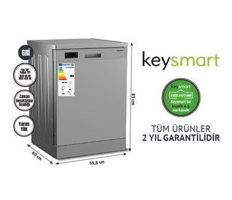 4 PROGRAMLI BULAŞIK MAKİNESİ KEY 4014 BMS