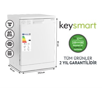 4 PROGRAMLI BULAŞIK MAKİNESİ KEY 4014 BM