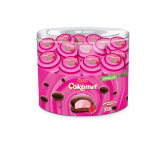 Çokomel Çilekli Marshmallowlu Bisküvi
