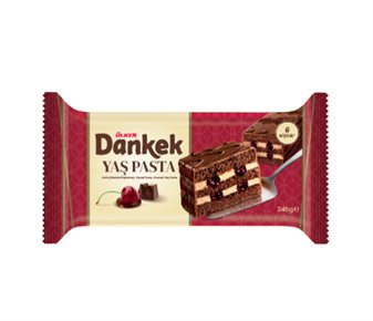 Ülker Dankek Sütlü Çikolata Kaplamalı Vişne Soslu Kremalı Yaş Pasta