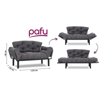 Pafu NİTTA İKİLİ YATAKLI  KOLTUK