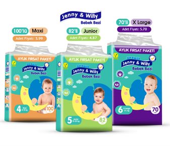 Jenny&Willy BEBEK BEZİ  AYLIK PAKET