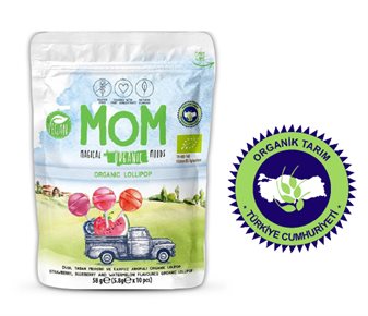 Mom Organic Meyve Aromalı Organik Lolipop