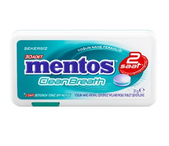 Mentos Clean Breath Nane Aromalı  Şekersiz Tablet Şeker