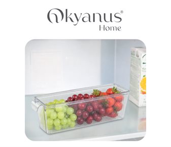 Okyanus Home Gravürlü Kapaklı Buzdolabı Organizeri
