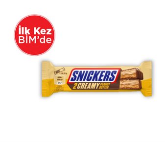 Snickers Creamy Yer Fıstıklı Çikolatalı Bar