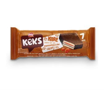 Bifa Keks Kakao Kaplamalı Karamel Dolgulu Kek
