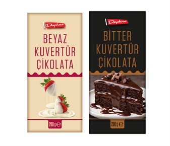 Daphne Beyaz/Bitter Kuvertür Çikolata