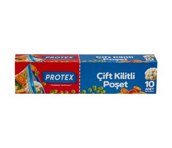 Protex Çift Kilitli Buzdolabı Poşeti