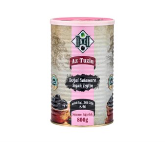 İnci Az Tuzlu Siyah Zeytin 261-320 adet/kg 800 g